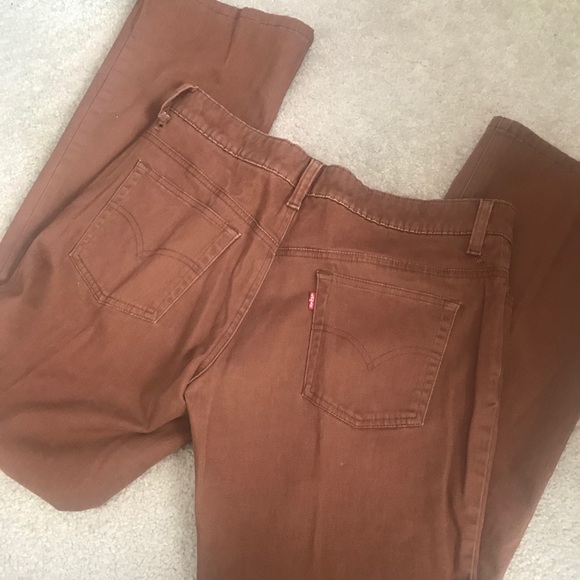 Brown Red Tab Levi Pants - Picture 2 of 3